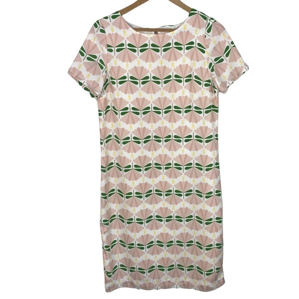Sweet Salt Pink and Green Floral Sheath Dress